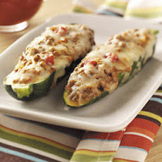 Beef Stuffed Zucchini