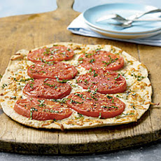 Gorgonzola and Mortgage Lifter Tomato Pizza