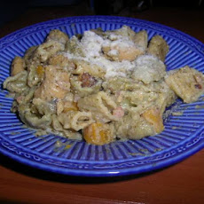 Pasta With Pumpkin & Pesto