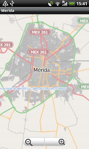 Merida Yucatan Street Map