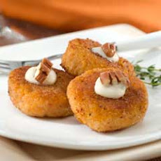 Sweet Potato Pancakes With Brown Sugar Cream
