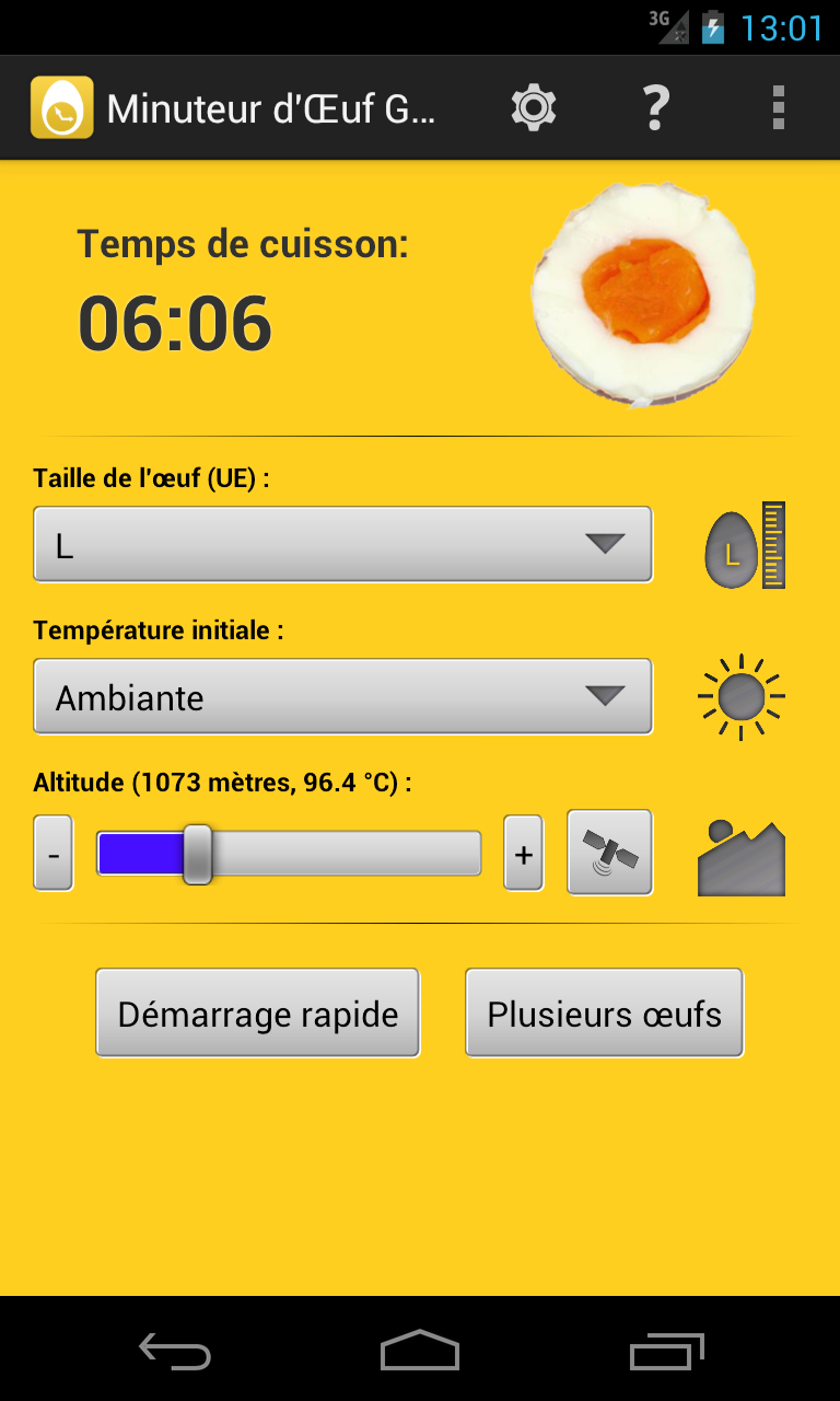 Android application Egg Timer Pro screenshort