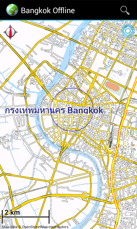 Android application Offline Map Bangkok, Thailand screenshort