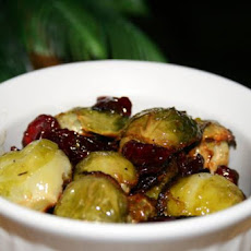 Cran-Honey Brussels Sprouts