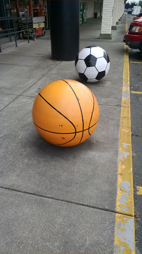 Sports Authority Concrete Balls