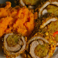 Mambo Pork Rolls with Sweet Potatoes