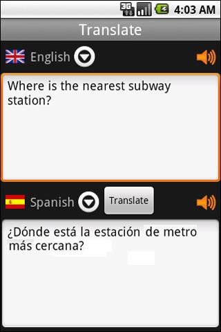 Translator English-Spanish