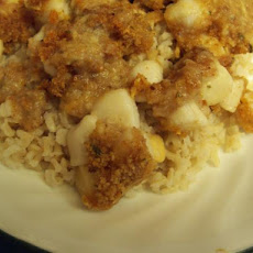 Baked Breaded Scallops