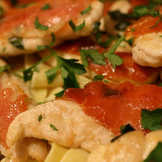 Boneless Breast of Chicken Saltimbocca