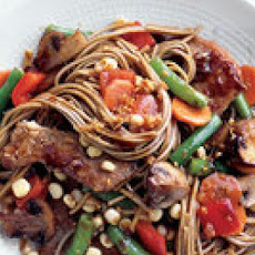 Asian Noodles with Vegetables and Pork