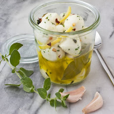 Garlic and Herb Marinated Mozzarella