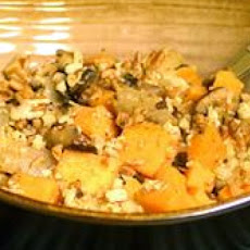Quinoa with Sweet Potato and Mushrooms