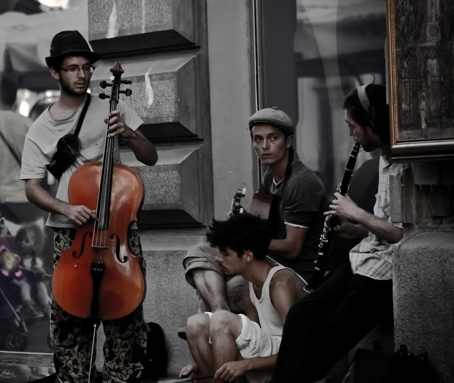 Knez Mihailova Street musicians, Belgrade, Serbia by Sasha Ivanovic - People Musicians & Entertainers ( serbia, beograd )