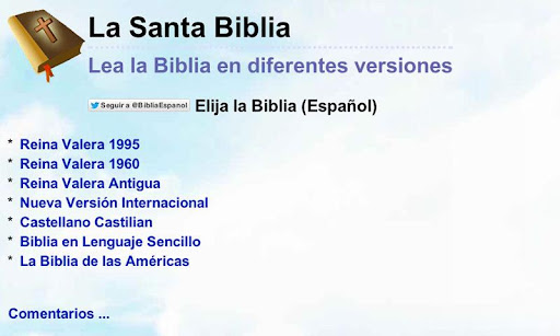 Biblia en Español Multi Opción