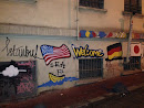 Welcome Flag Mural