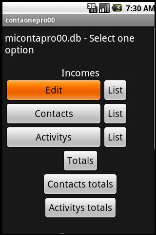 account books contaonepro00 *