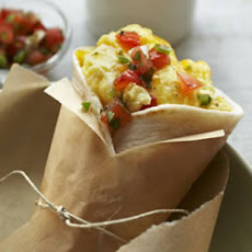 Cereal Bowl Egg and Cheese Breakfast Burrito