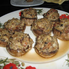 Three Cheese Stuffed Mushrooms