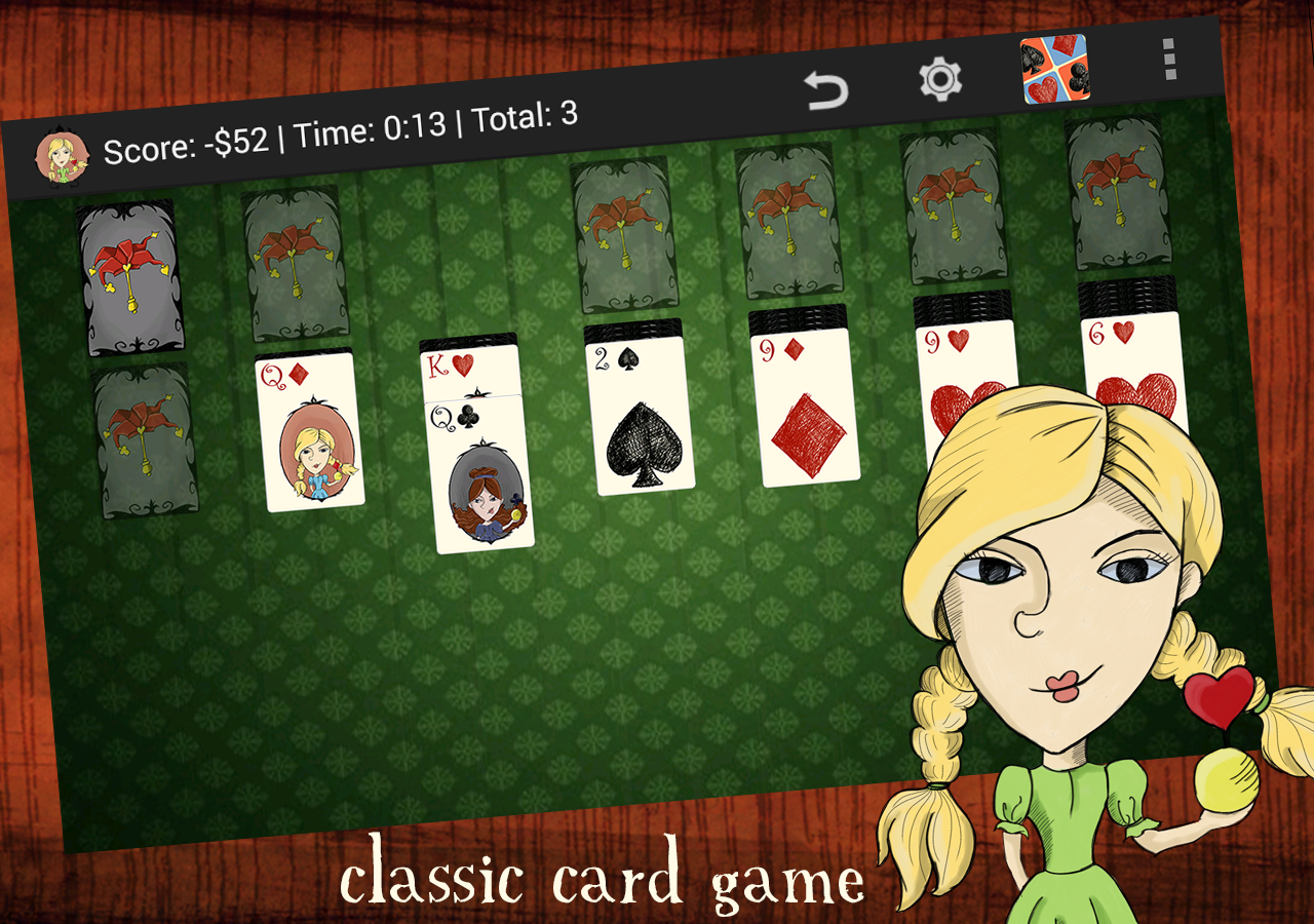 Android application Solitaire without ads! screenshort