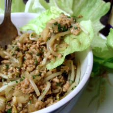 Chinese Minced Pork in Lettuce Cups