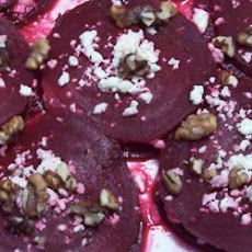 Feta and Beet Stacked Appetizer