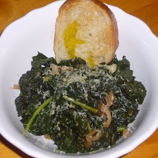 Quick-Braised Kale with Shallots & Gouda