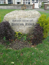 Barton Road Stone Marker