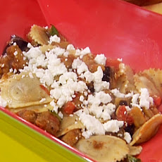 Wild Mushroom Ravioli with Eggplant and Goat Cheese