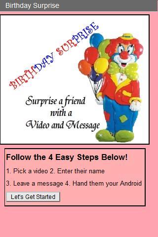 Clown Birthday Surprise