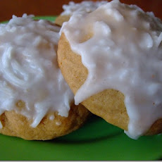 Soft & Pillowy Coconut Frosted Cookies