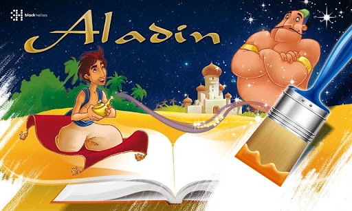 Book of colouring Aladin