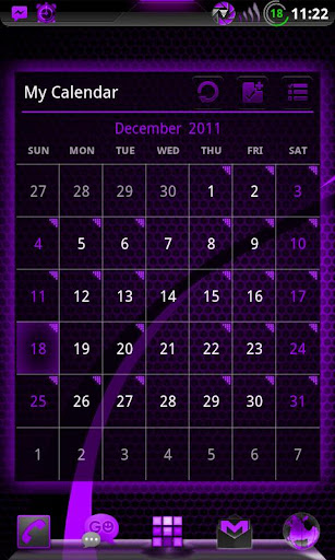 GOWidget DeepPurple ICS - Free