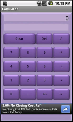 Basic Calculator Purple