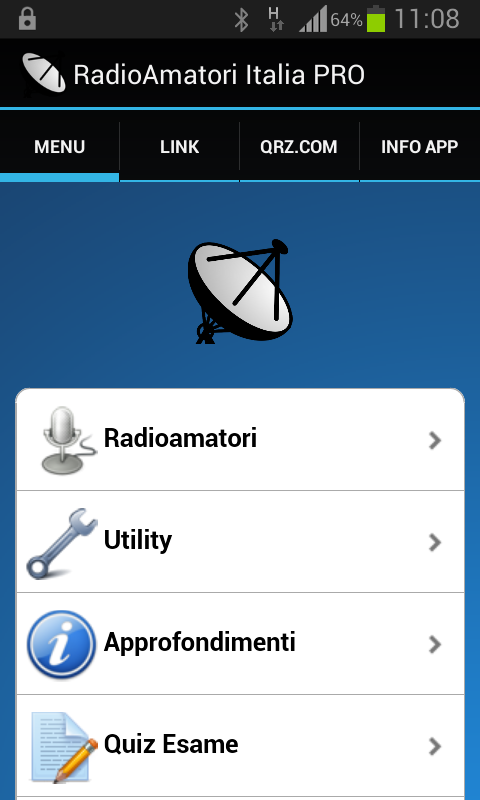 Android application RadioAmatori Italia PRO screenshort