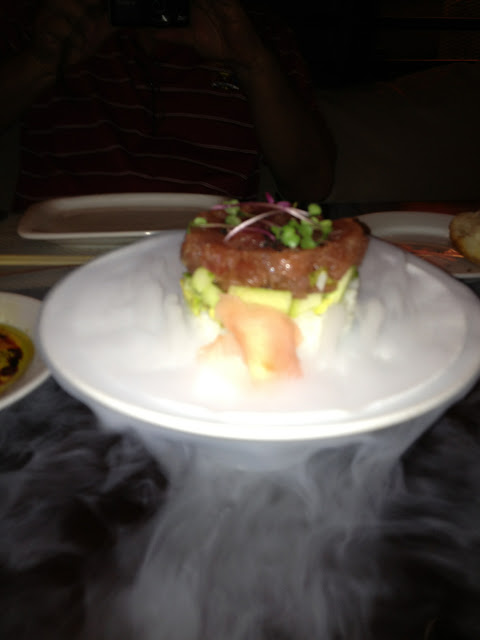 Destructruted ahi roll