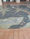 Palm Scene Ground Mural