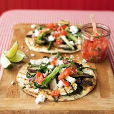 Grilled-Vegetable Tostadas