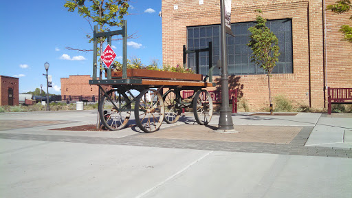 Historic Railroad Express Agency Cart