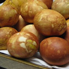 Onion Skin Colored Eggs