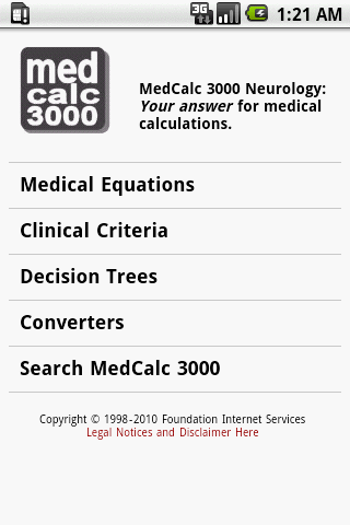 MedCalc 3000 Neurology
