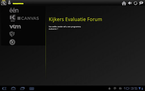 Kijkers Evaluatie Forum Tablet