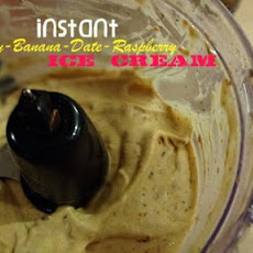 Instant Whiskey-Banana-Date-Raspberry Ice Cream