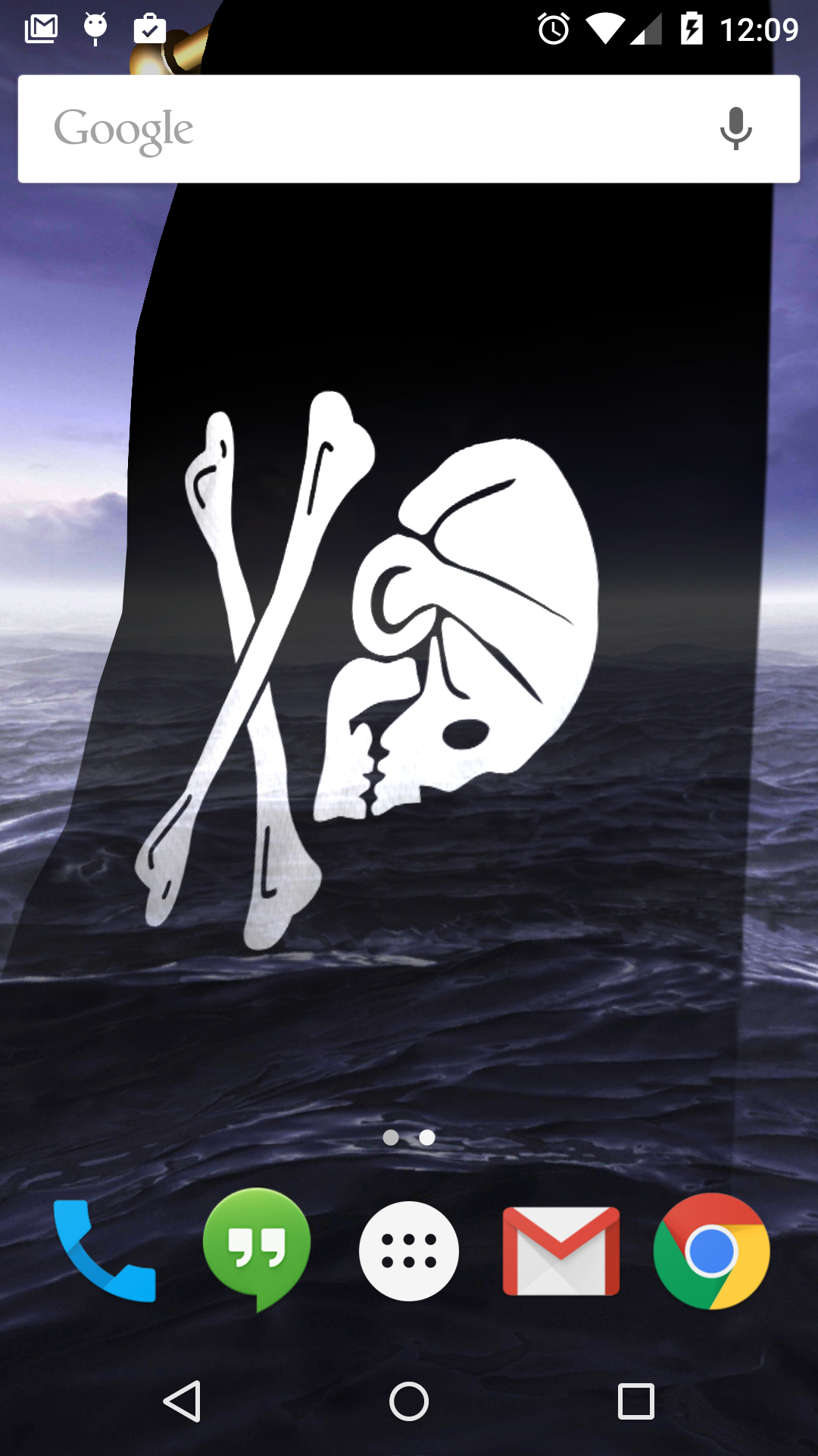Android application Pirate Flags Live Wallpaper screenshort