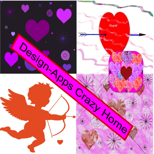 Pink & Purple Hearts Theme 個人化 App LOGO-APP開箱王