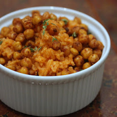 Spanish Rice with Crispy Pimenton Chickpeas