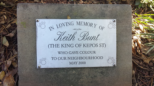 King of Kepos St Memorial Plaque