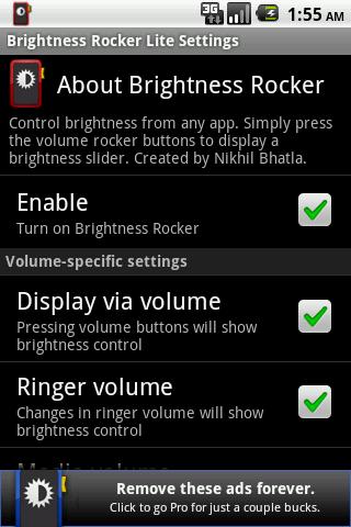 【免費工具App】Brightness Rocker Lite-APP點子