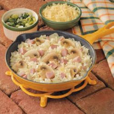 Skillet Ham and Rice