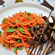Vietnamese Sirloin Skewers With Spicy Carrot Salad