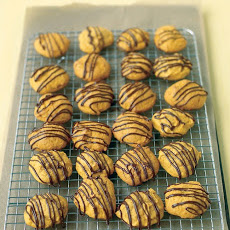 Chocolate-Glazed Pumpkin Cookies